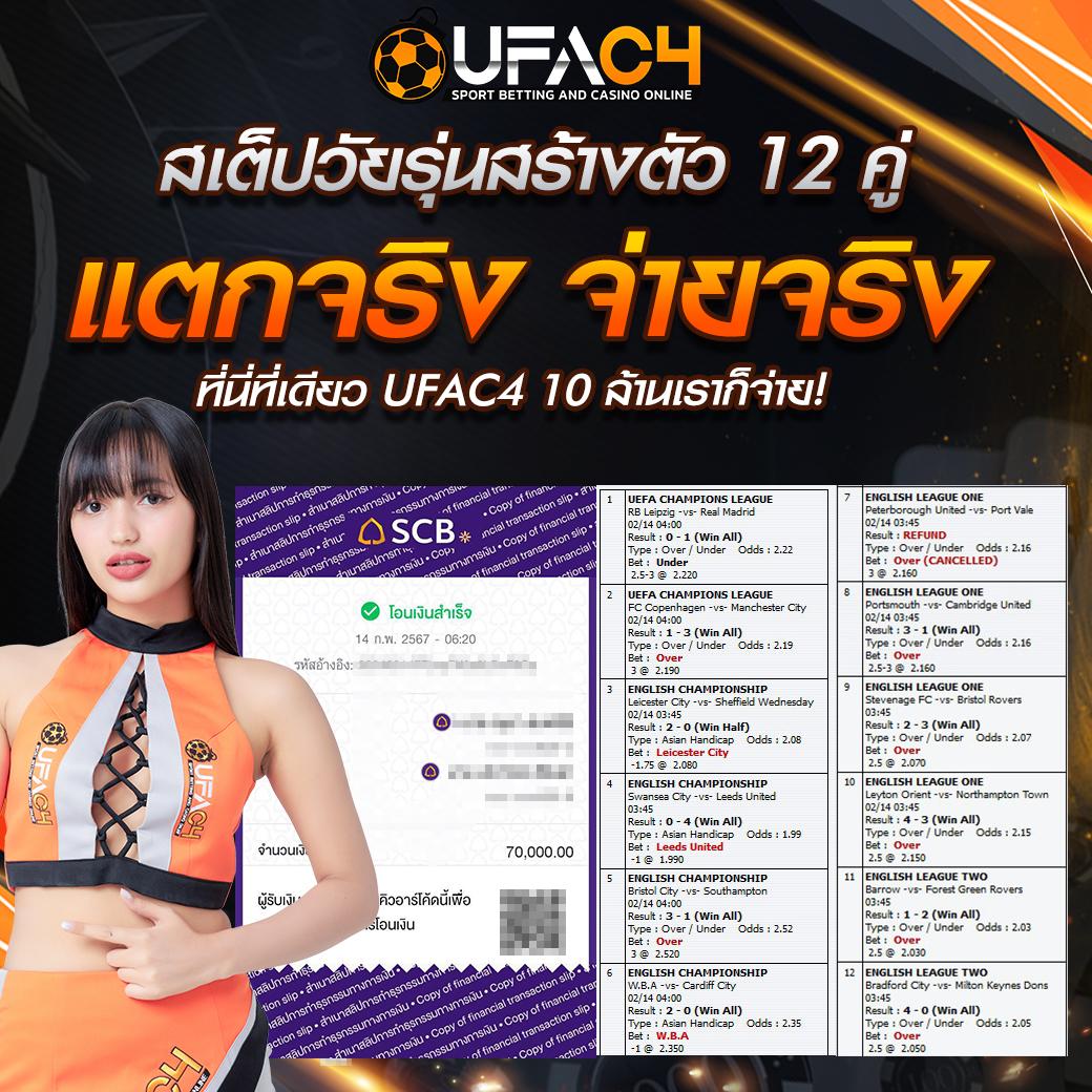 ผลบอลคู่ คาสิโนออนไลน์ครบครัน สมัครรับโบนัสทันที